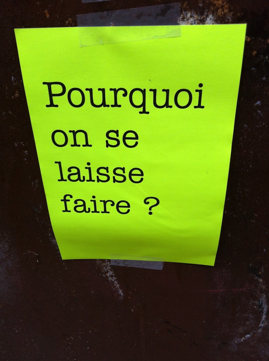 &laquo;&nbsp;Pourquoi on est si mous&nbsp;?&nbsp;&raquo;
