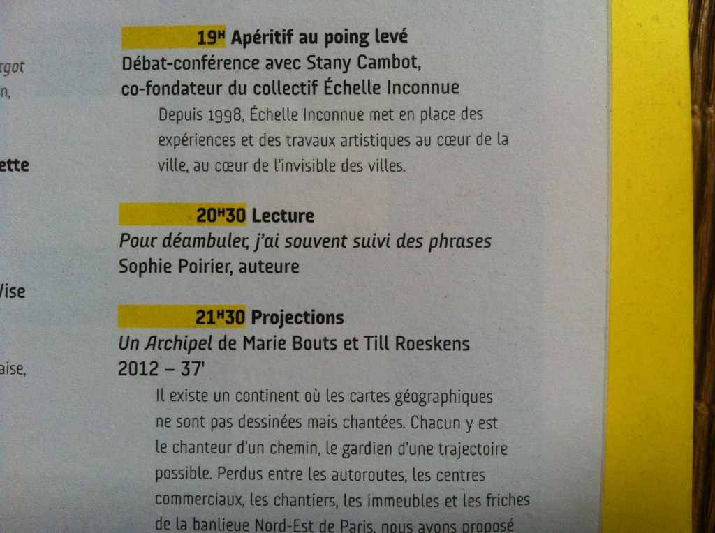 Pour déambuler j&rsquo;ai souvent suivi des&nbsp;phrases