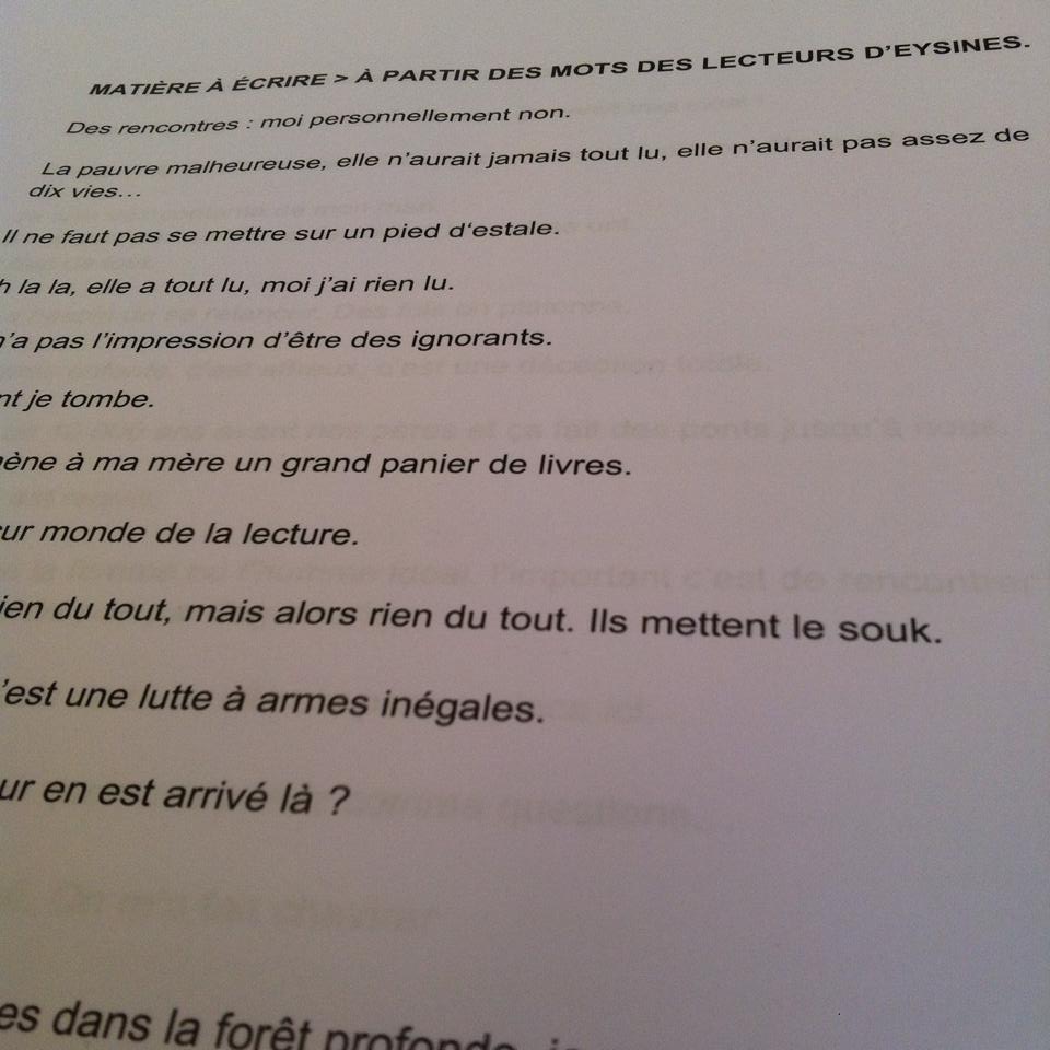 Comment la parole… continue&nbsp;(rdv)