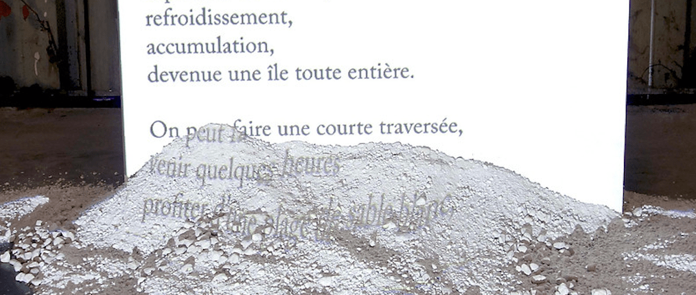 Yali (installation vidéo et&nbsp;littéraire)